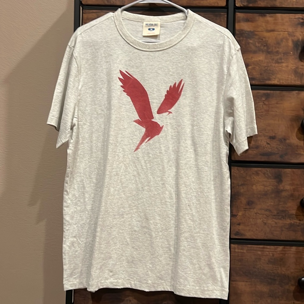 American Eagle Red Logo Tee - Medium - NWT